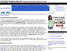 Tablet Screenshot of lifestylefashionbrand.com